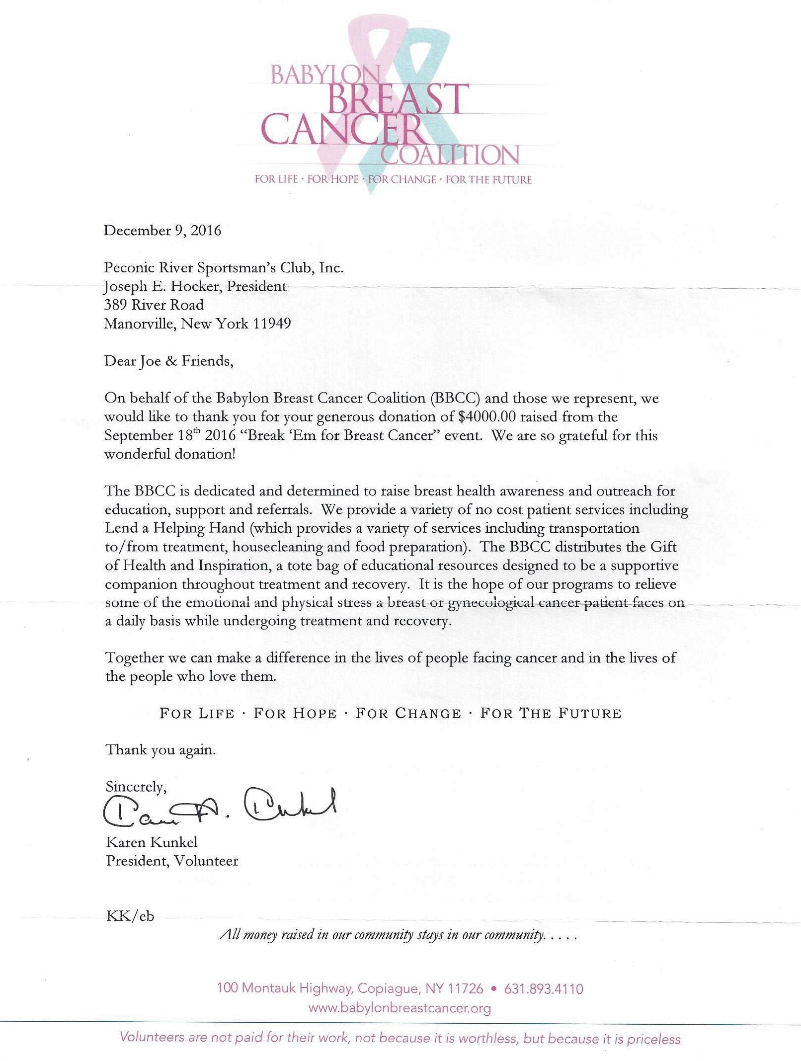 Babylon Breast Cancer Coalition Dec 2016