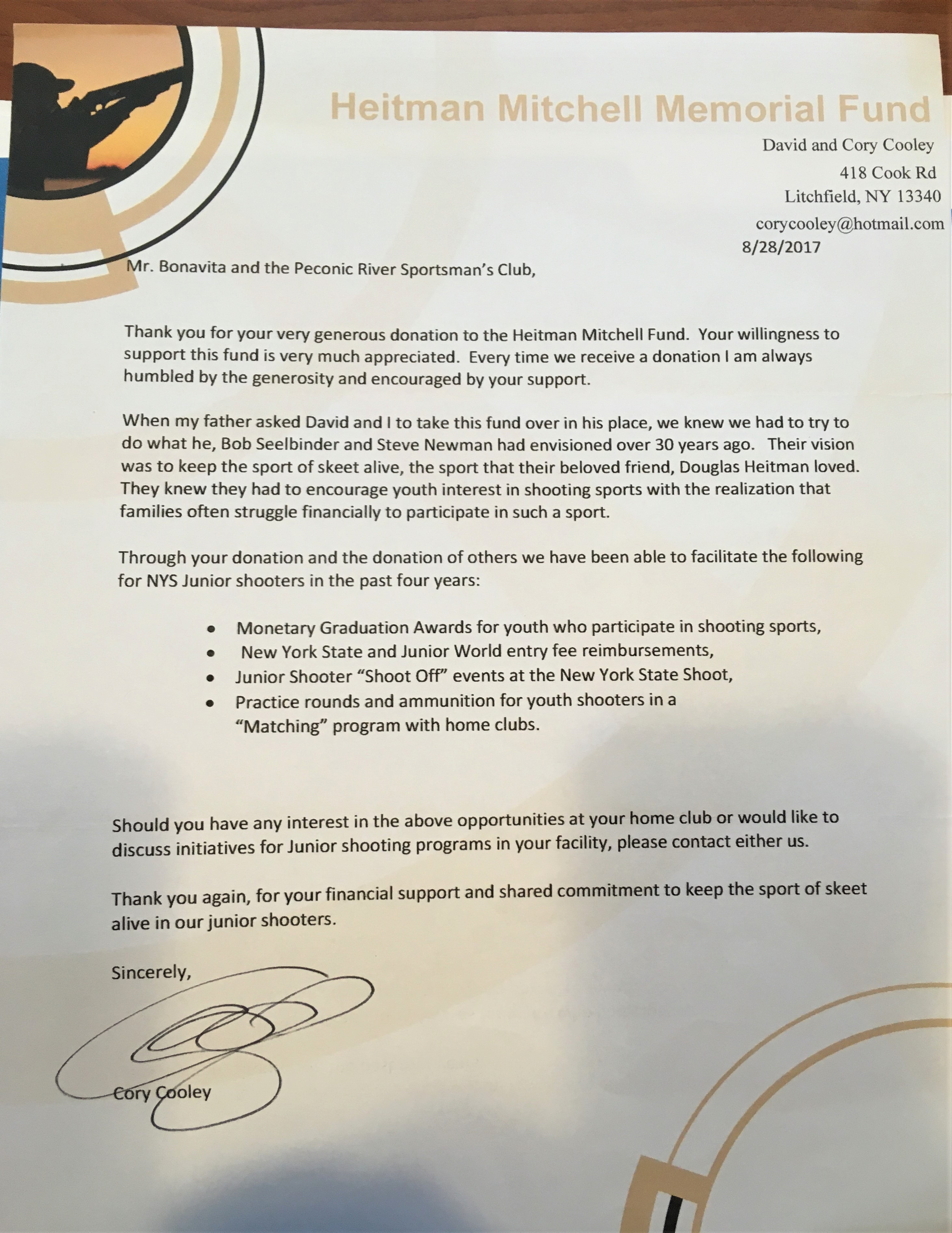 Heitman Mitchell Memorial Fund