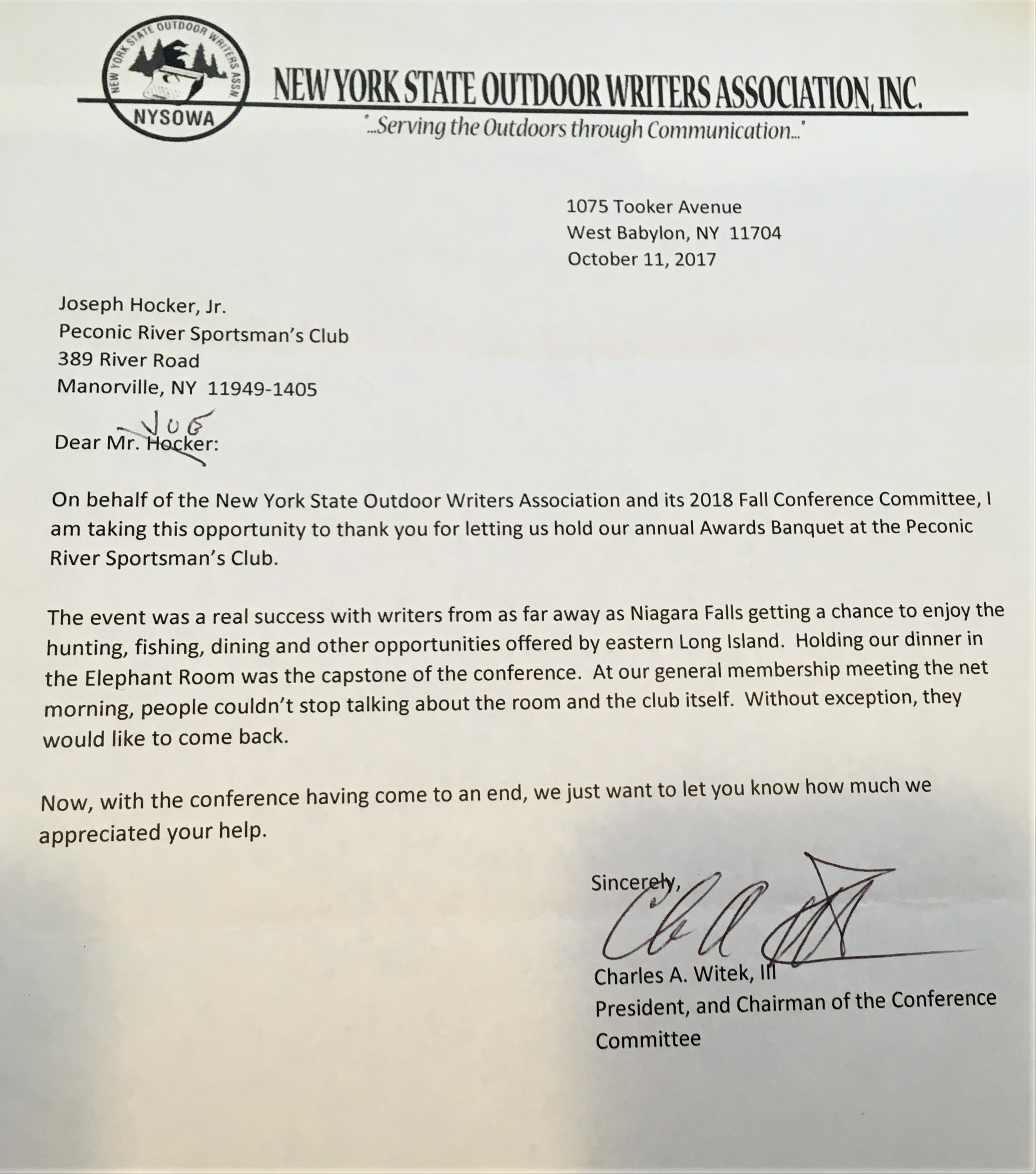 New York State Outdoor Writers Association