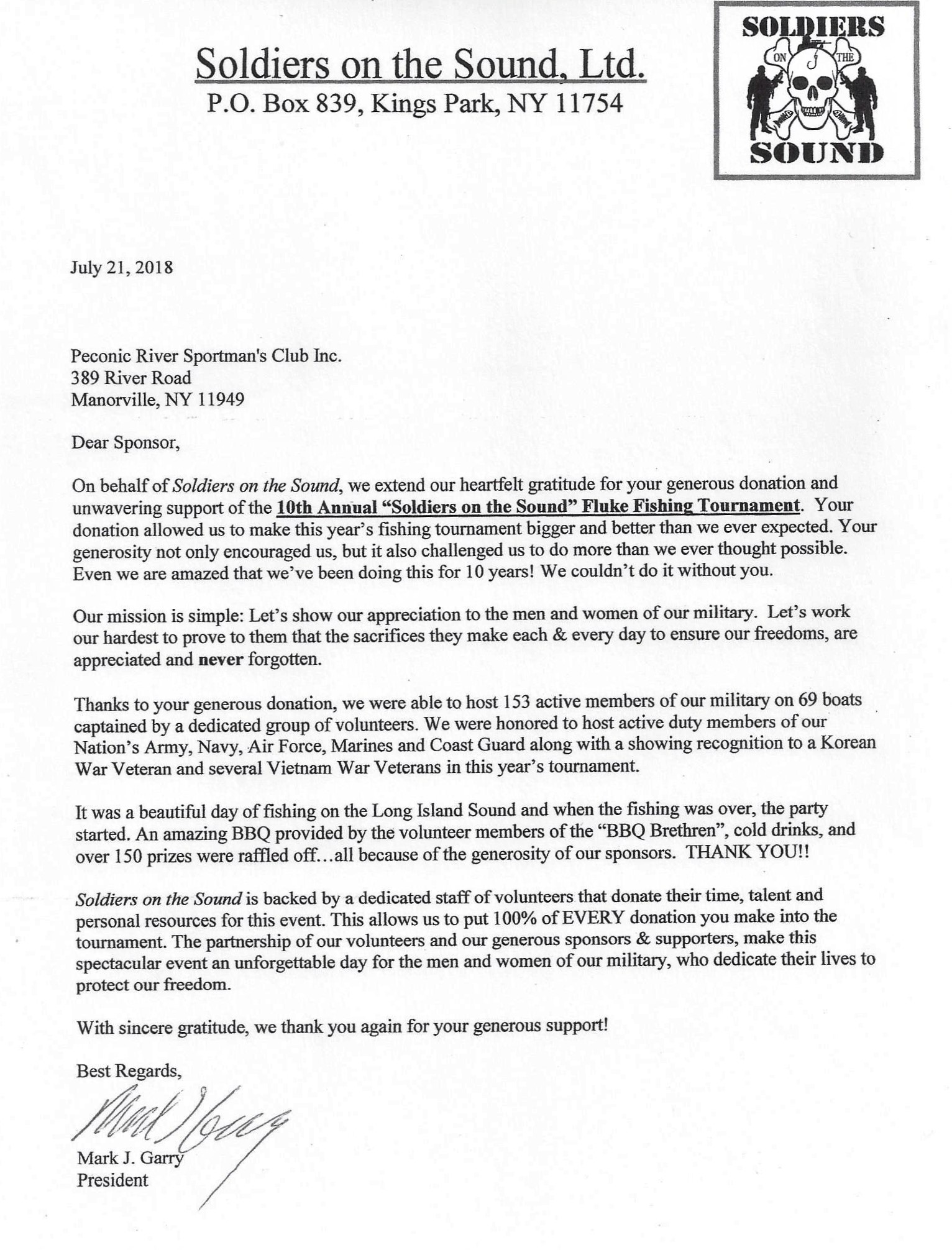 Soldiers on the Sound 2018