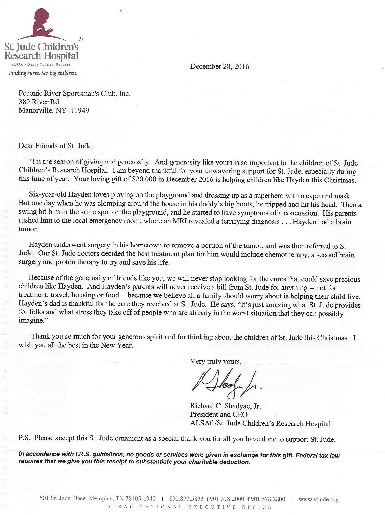 St Jude's Children's Research Hospital 2016