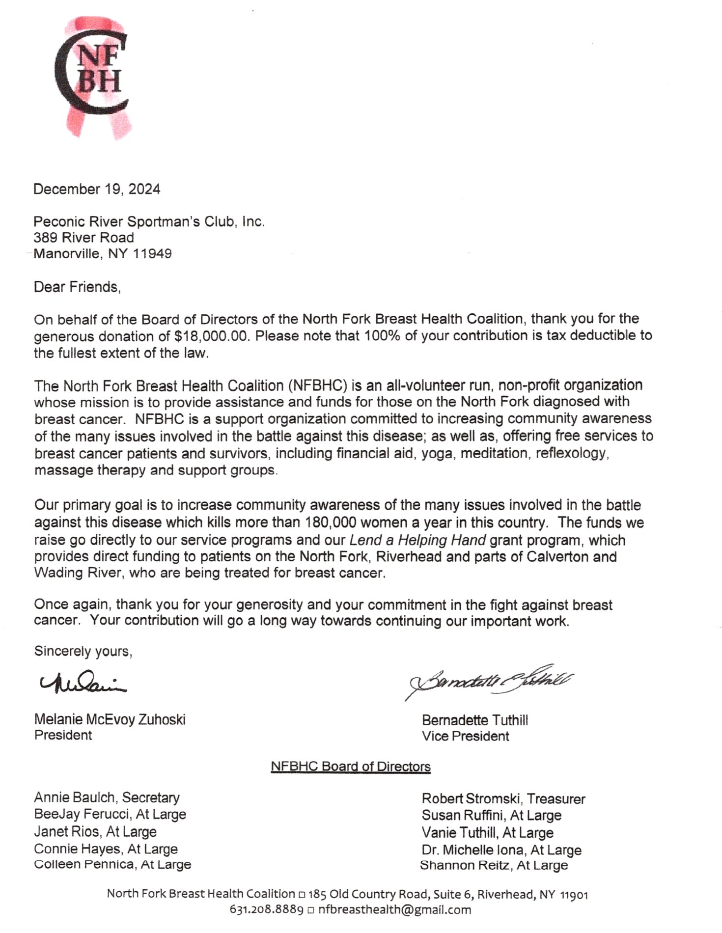 North Fork Breast Health Coalition