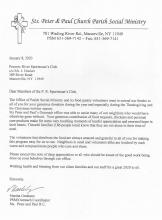 Saint Peter & Paul Food Bank (Manorville) 2020